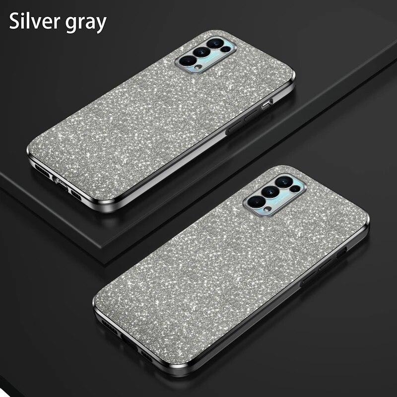 Reno 5 6 Luxury Gradient Glitter Plating Case On For Oppo Reno 5 Reno 6 Reno 5 6 6z Reno 6 Pro 6pro Cover Reno 4 4se 3 2 2z
