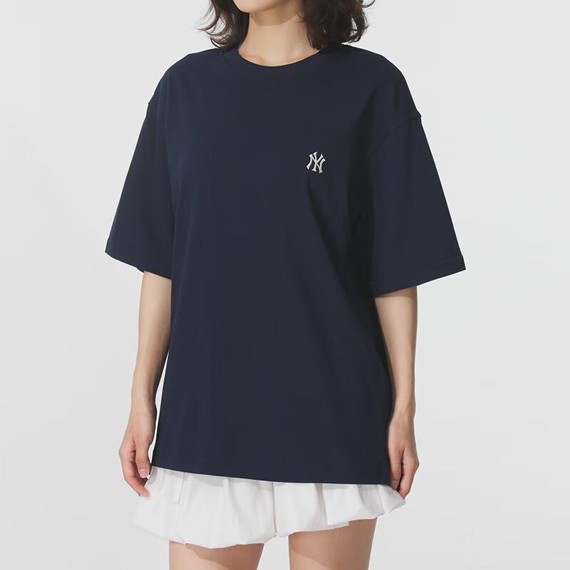 MLB New York Yankees Basic Collection SS25 T Shirt Unisex Standard Navy Blue 3ATSB6153-50NYS