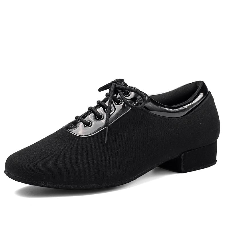 Latin Dance Shoes Men Middle Heel Teacher Dance Shoes Shape Training Square Dance Shoes