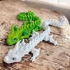 All-in-one Molding 3D Printed Diceratops Dragon Simulated Eye 3D Articulated Dragon Toys Kid Gift