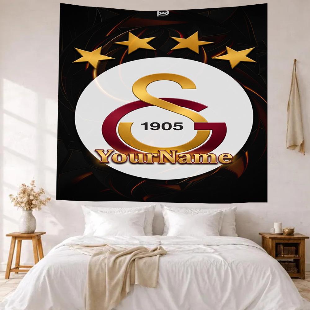 Galatasaray Custom Your Name Wall Decor Tapestry Art For Pet Memorial Birthdaywedding Party Backdrop Family Gift