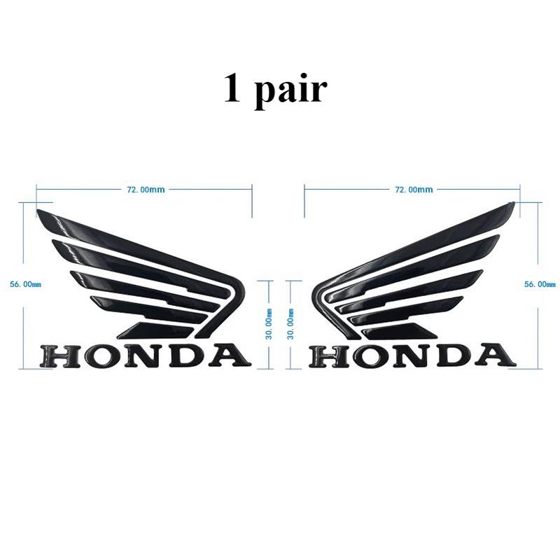PYYG6 Honda Sticker Motorcycle Accessories Flying Wing Dream Scooter Fuel Tank Side Guard 3D Soft Rubber Label CBR400R CBR500R CBR650R