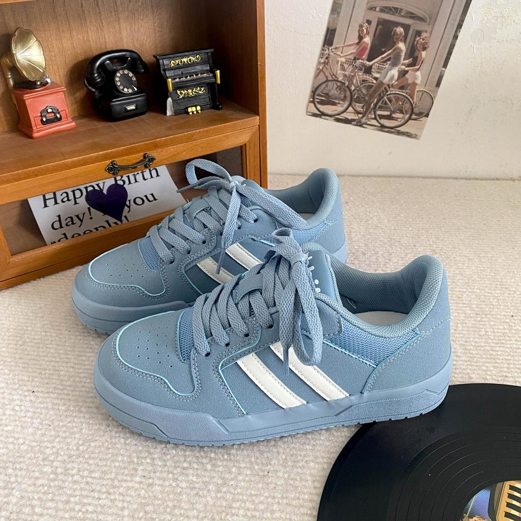 B-9370 латексная стелька/туфли для барной доски в гонконгском стиле женские ins tide 2024 новые осенние кожаные туфли на плоской подошве для скейтборда