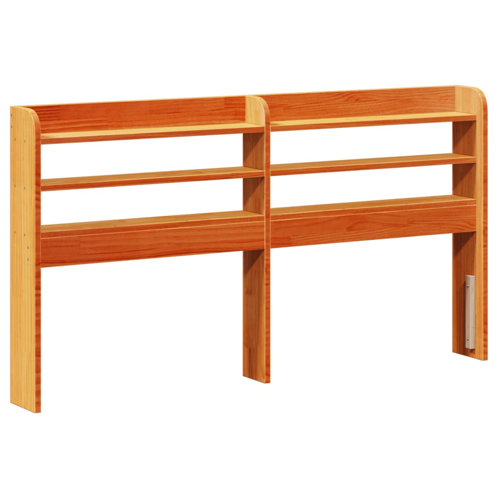Solid Wood Bed without Mattress Wax Brown 120 x 190 cm Pine Wood