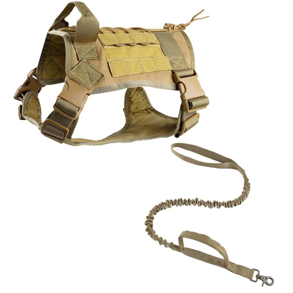 Жилет для тактических собак Cross-Border Camouflage - нейлоновая шлейка для дрессировки средних и крупных собак