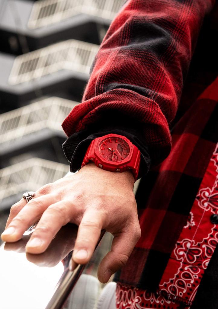 Watch Carbon Core Guard Red [Casio] G-Shock [] GA-2100-4AJF Men's