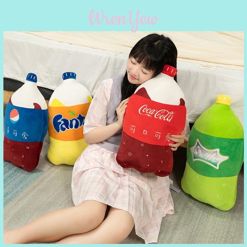 Plush Beverage Pillow With Soft Duck Down Filling For Creative Home Decor**