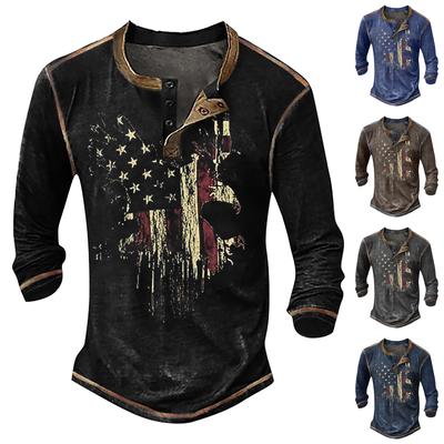 Мужская рубашка, футболки с графическим рисунком, одежда с 3D принтом, повседневная одежда, модный дизайн с длинным рукавом и принтом, удобный дизайн