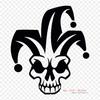Jester Sticker Joker Decal Iron On Heat Transfer Printing Vinyl Patches Sticker for Clothes DIY Appliques Washable Patches