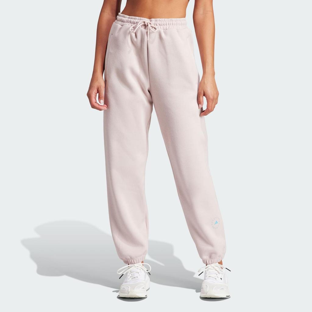 adidas X Stella McCartney спортивные брюки на завязках трикотажные женские брюки светло-розовые IU0862