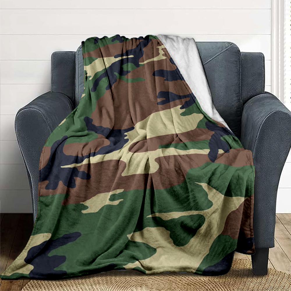 Camouflage Blanket Soft Throw Blanket For Home Bedroom Bed Sofa Travel Office Solid Christmas Blanket