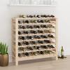 VidaXL Wine Rack 109.5x30x107.5 Cm Solid Pine Wood 822536
