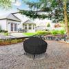 30inch Round Fire Pit Cover Waterproof Dirtproof Grill BBQ Protector Cover Black