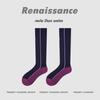 Renaissance Thin Compression Yoga Socks, Lightweight Sports Pressure Socks for Gym, Badminton and Running, Long Knee High Athletic Socks for Training