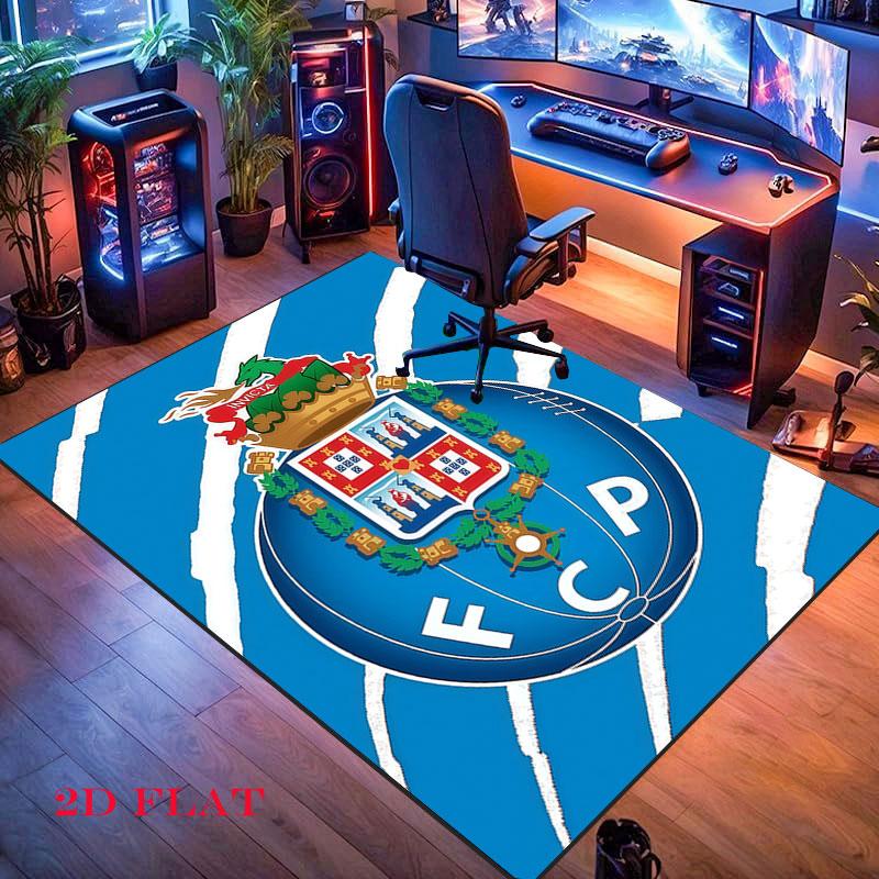 Porto club Carpet Rug for Living Room Bedroom Home Sofa Decoration,Kids play Nonslip Floor Mat