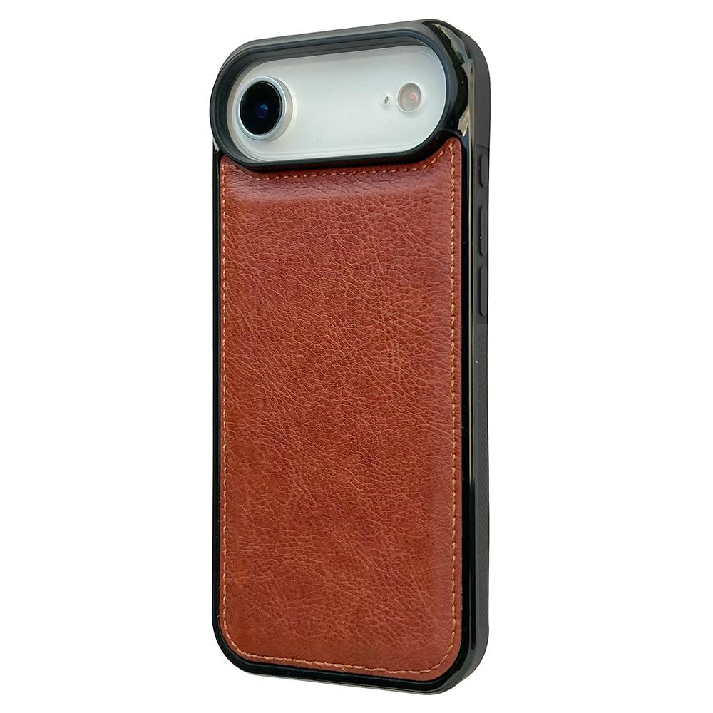 Для iPhone Air Чехол Текстура теленка ПУ кожа Защита от отпечатков пальцев Задняя крышка для телефона