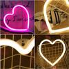 Bedroom Decorative Lights Living Room Neon Light Love Heart Lamp Illumination Night Light