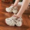Женские кроссовки 'папины кроссовки' 2025 Осень Новинка Сетчатые Полые Сандалии Повседневная Обувь Модная Универсальная Толстая Подошва Женская Обувь