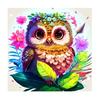 Frame Painting By Numbers For Adults Beginner Kits Colorful Cute Owl Diy Crafts Handwork For Home Decoration 40x40