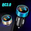 QC3.0 2.4A Dual USB Car Charger for Phone LCD Display 12-24V Cigarette Socket Lighter Fast Charging Power USB Adapter Charger