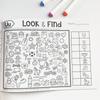 Interactive Find & Color Book Thicken Paper Enhanced Attention Hidden Object Coloring Book Observation Skills Seek & Color Book