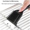 8-дюймовая прочная щетка для гриля - Extra Strong Cleaning Brush из нержавеющей стали для уличных и домашних кухонных принадлежностей