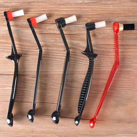 Изогнутая щетка для чистки ложки для кофе эспрессо с двойной головкой, предотвращающая ожоги