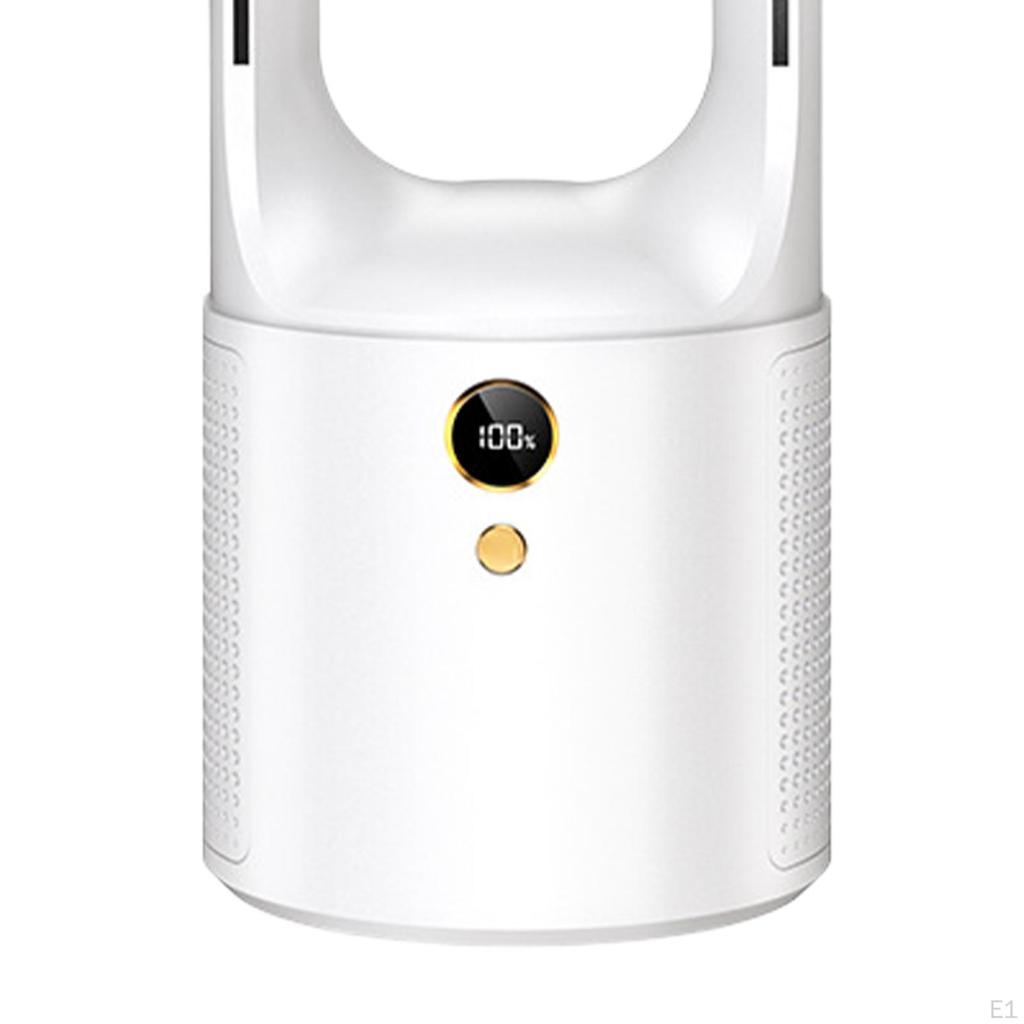 13 Inch Bladeless Fan Desktop with 6 Cooling Speeds USB Charging Touch Control for Bedroom