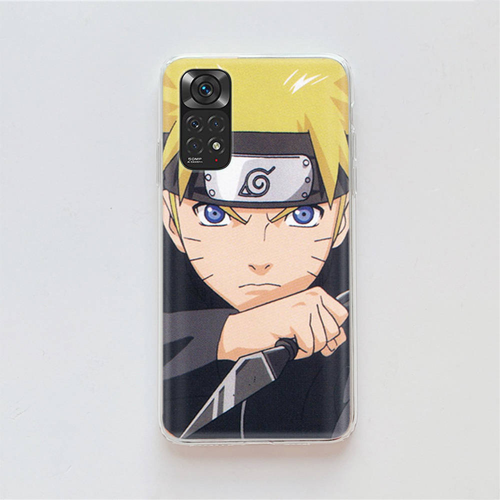 Чехол DT32 Naruto Sasuke для Samsung A04 A14 A23 A34 A54 M23 M33 M52 M53 Realme 10 9 C30S C35 C55 VIVO Y02S Y21 Y33S Y51 X80 Pro Прозрачная крышка
