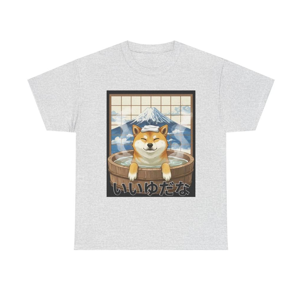 Cute Japanese Kawaii T-shirt Tops Tees Unisex - Shiba Inu Dog Motif
