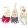 Suspension Kit - MEGACREA DIY - Wooden and Wool Gnomes - 3 Pieces - Manual Activity - Christmas