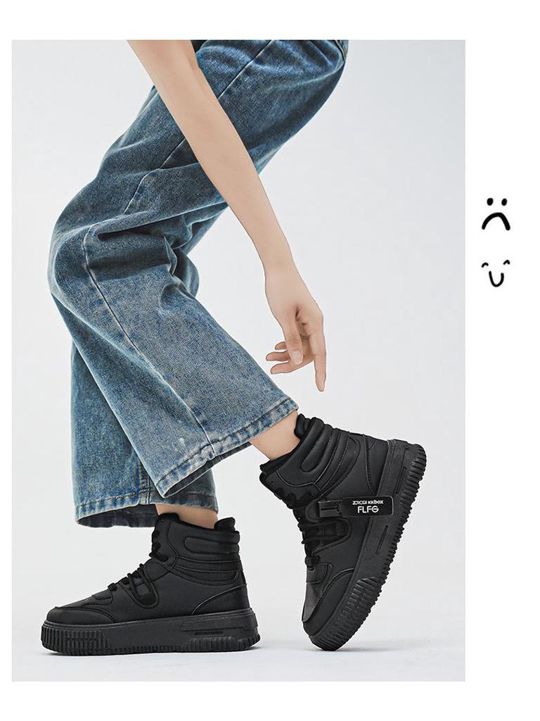 Белые кроссовки хай-топы Comic Con с внутренней высотой 10 см, толстая подошва 12 см - Модные повседневные спортивные кеды на доске в корейском стиле