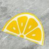 VIKAMA Fresh Lemon Style Bathroom Floor Mat, Bathroom Entrance Absorbent Mat, Shower Room Anti Slip Carpet Home Decoration