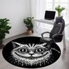 1pc Whiskers Whimsy Office Round Area Rug, Under Office Chairs Bedroom Living Room Home Decor, Room Deco, Available in Various Sizes