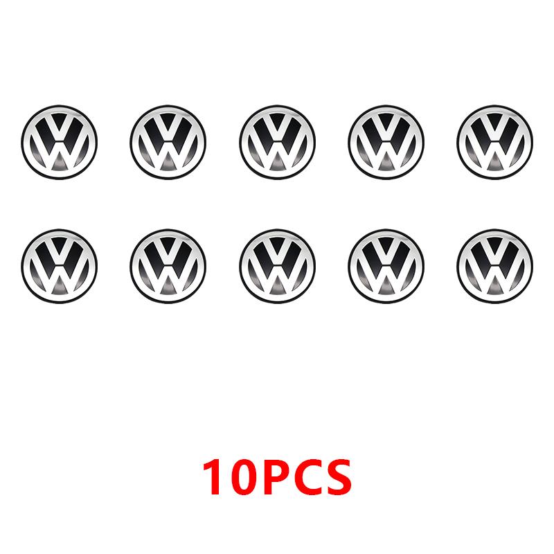 abcd1 11mm 14mm Aluminium Car Remote Control Key Badge Emblem Stickers For VW Polo GTI Golf 5 7 Jetta Mk6 Passat B5 B6 Scirocco New
