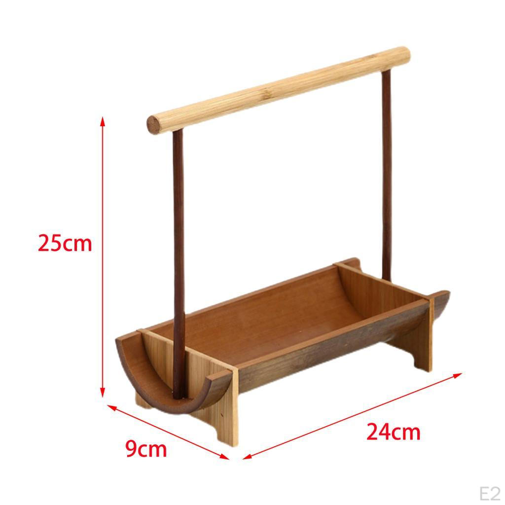 Bamboo Dried Fruit Bowl Serving Japanese Style Snack Creative Tableware