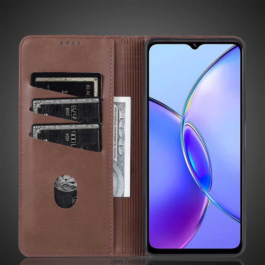 Роскошный магнитный адсорбционный кожаный чехол для Vivo Y17s откидной чехол защитный чехол Vivo Y17s Capa Fundas Coque