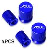 4pcs Car Wheel Tire Valve Caps Tyre Stem Covers Airdust Waterproof For KIA Soul Car Accessories