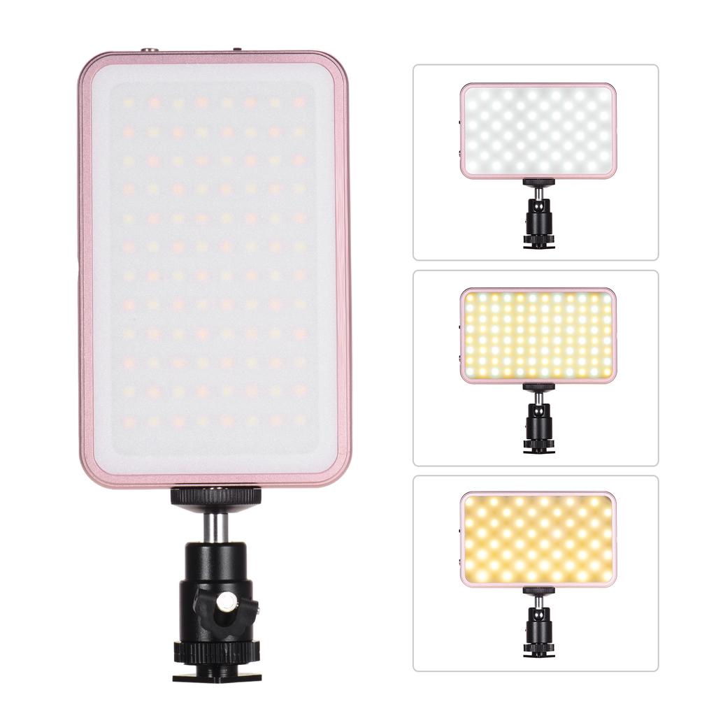 FL-08 Mini LED Video Light Panel Photography Fill-in Light 3000K-5500K Dimmable Built-in