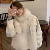 Warm and Comfortable Stand-up Collar Faux Fur Coat - Short Jacket for Women