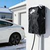 Пылезащитная крышка для зарядного устройства электромобиля, водонепроницаемая крышка из ПУ для защиты на открытом воздухе, черная водонепроницаемая крышка из ПУ для зарядки