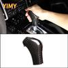 Real Carbon Fiber Car Gear Shift Knob Cover Trim Sticker Fit for Porsche Cayenne 2011-2017 Auto Interior Accessories