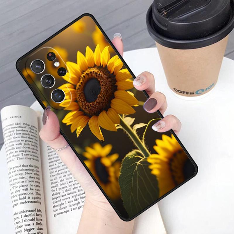 Красивый желтый подсолнух чехол для телефона Обложка Для Samsung Galaxy S24 S25 Ultra S21 S22 Ultra S10E Note 10 Plus Note 20 FE S23