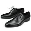 Fashion Wedding Business Men's Dress Shoe Luxury Black Customized Formal Suits Footwear Breathable Lace Up Man's Leather Shoe High Grade