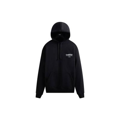 Kith Толстовка с капюшоном с буквенным принтом и завязками, мужские топы, черная 030479-001