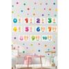 Figures Hands And Stars Educational Kindergarten School Children's Room Nursery Wall Door Glass Sticker Set