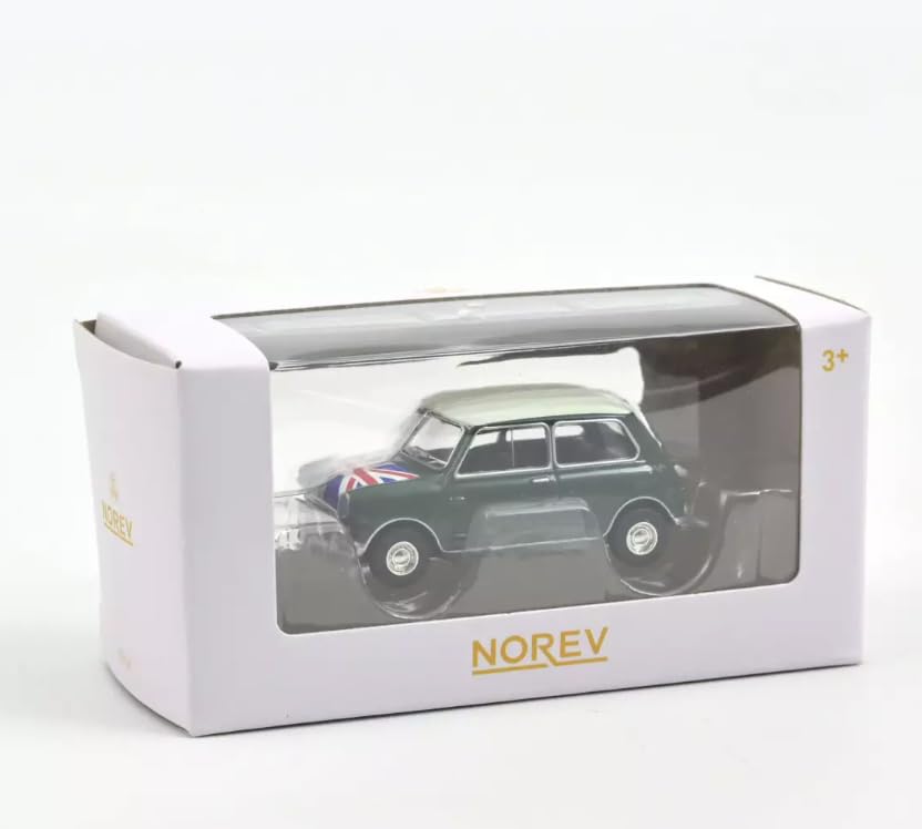 NOREV 1/64 Scale Mini Cooper S 1964 (Union Jack Hood) Diecast Model Car [Imported]