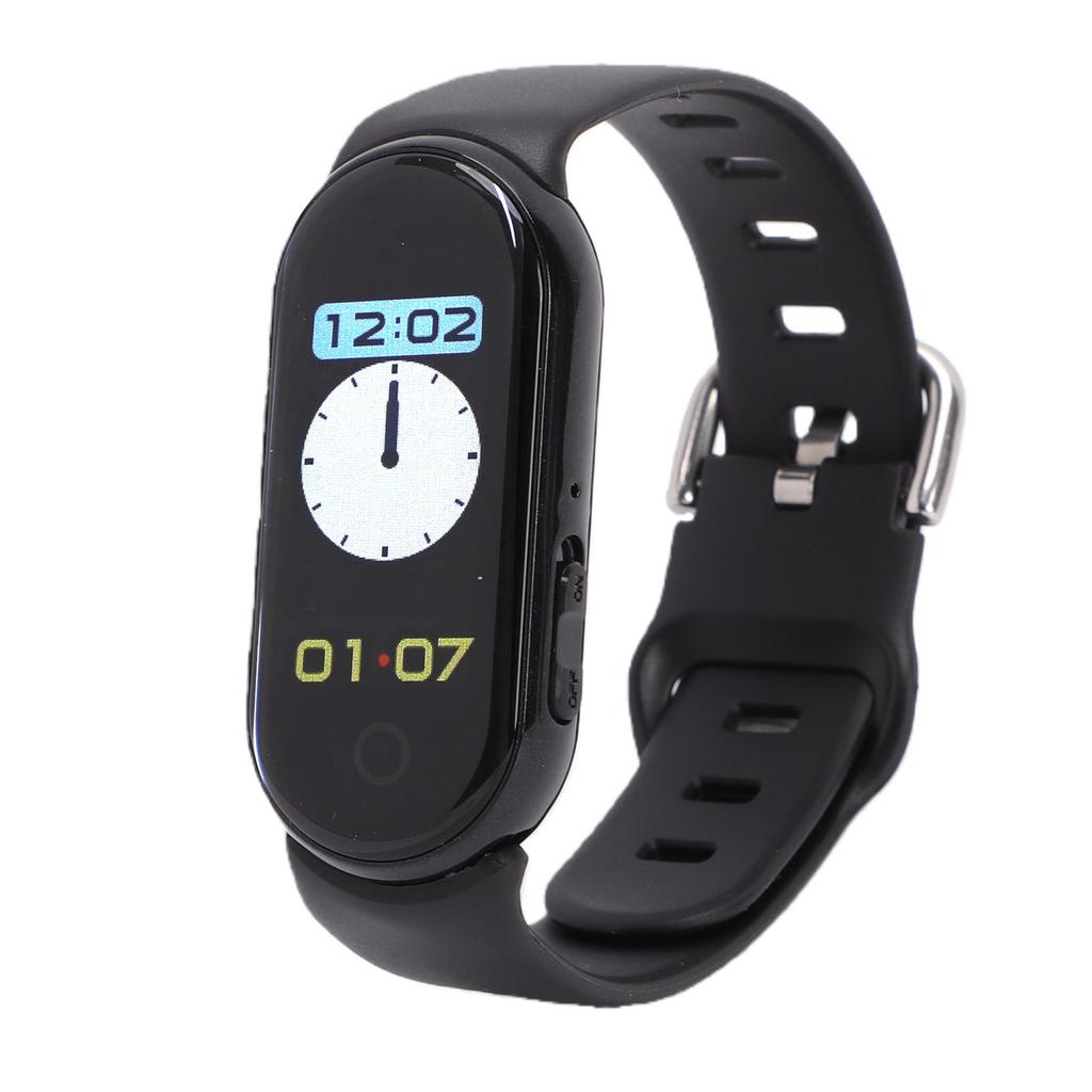 Portable Voice Recorder 0.96in Screen 3 in 1 Wearable Voice Activated Recorder Watch for Lectures Meetings Interviews