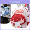 Letters Cartoon Mushroom Pattern Toddler Friendly Cartoon Backpack With Lightweight Design
