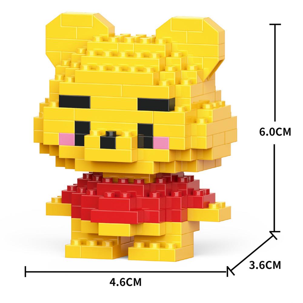 Cartoon Anime Blocks Kuromi My Melody Cinnamoroll Mouse Building Blocks Doll Toy Kids Birthday Gift